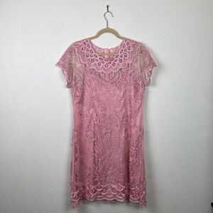 NWT Weavz | Beyond Cotton Rose Lace Embroidered Dress L